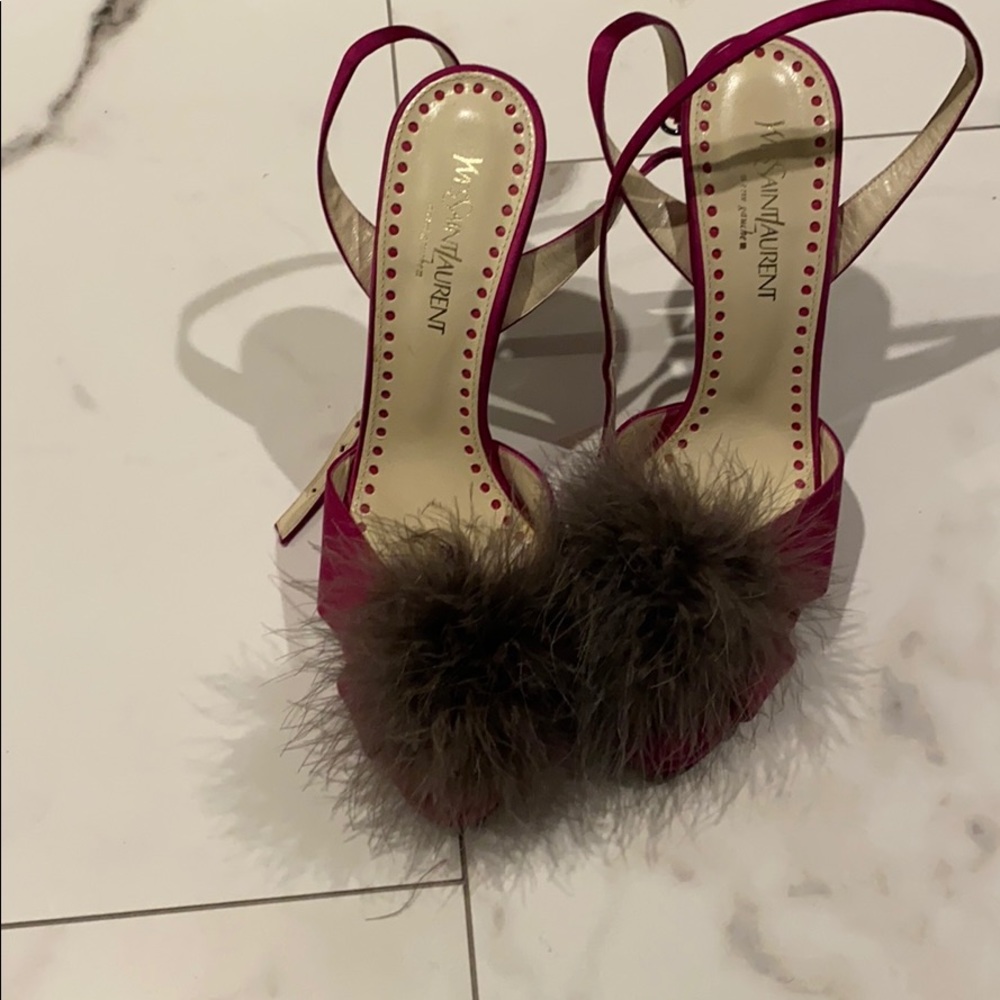 Yves Saint Laurent Runway Satin Heels